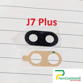 Mặt Kính Camera Sau Samsung Galaxy J7 Plus SM-C710 Back Camera Lens Zin Máy